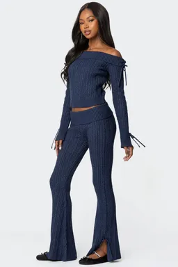 Pantalón chase cable knit de Edikted en Pantalones para argentina