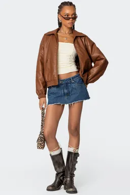 Campera bomber cuero halley de Edikted en Chaquetas para argentina