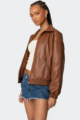 Campera bomber cuero halley de Edikted en Chaquetas para argentina