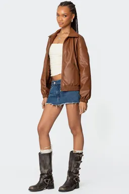 Campera bomber cuero halley de Edikted en Chaquetas para argentina