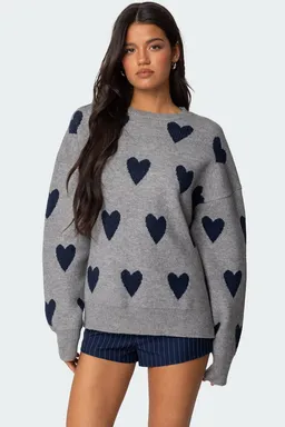 Sweater oversize big heart de Edikted en Buzos y Sweaters para argentina