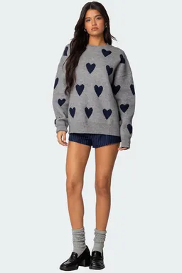 Sweater oversize big heart de Edikted en Buzos y Sweaters para argentina