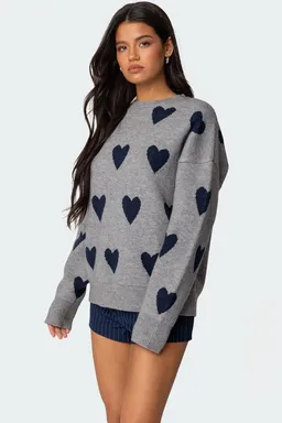 Sweater oversize big heart de Edikted en Buzos y Sweaters para argentina