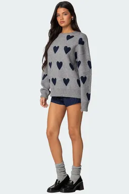 Sweater oversize big heart de Edikted en Buzos y Sweaters para argentina