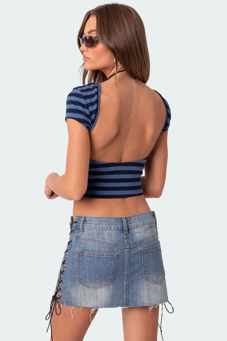Remera espalda descubierta blakely de Edikted en Tops para argentina