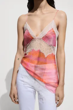 Top encaje estampado de Mango en Tops para argentina