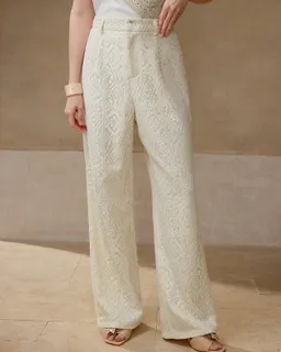 Pantalón oxford calado de Motf en Pantalones para argentina