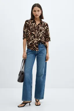 Camisa fluida estampada de Mango en Camisas para argentina