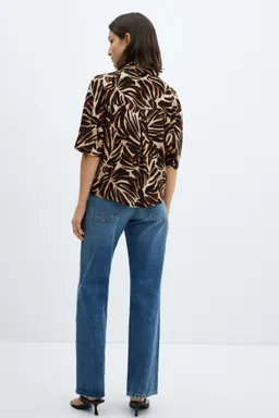 Camisa fluida estampada de Mango en Camisas para argentina
