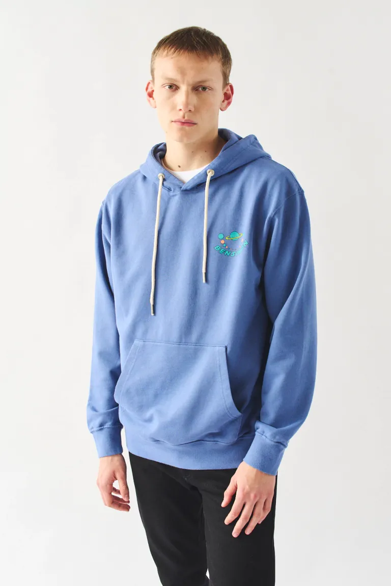 Buzo con capucha en azul para hombre, diseño rústico y cómodo de Bensimon en Buzos y Sweaters para argentina