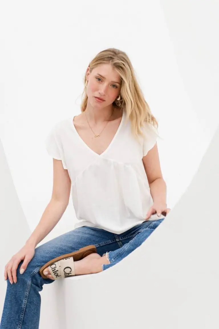 Musculosa con Volados de Hesed en Remeras para argentina