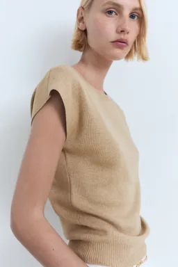 Jersey punto fino manga corta de Mango en Buzos y Sweaters para argentina