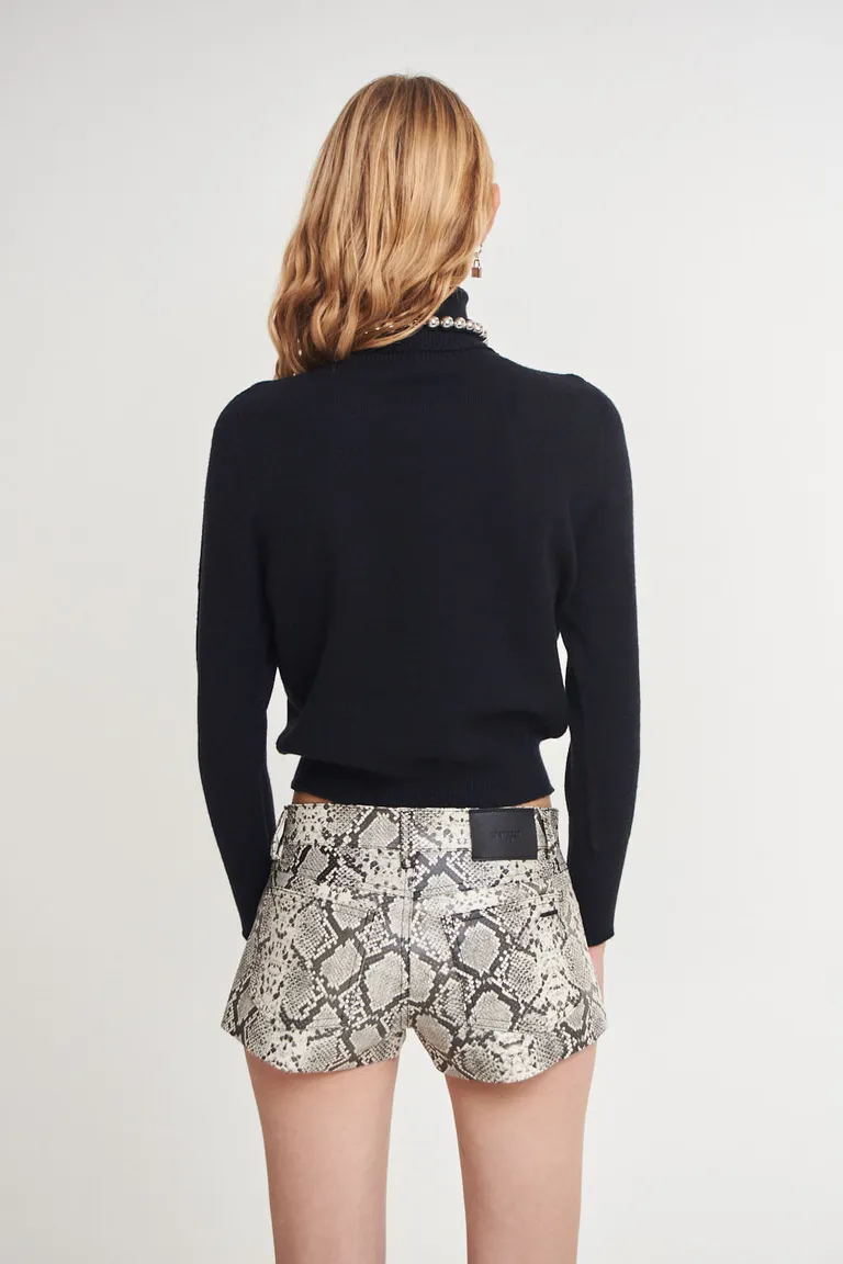 Shorts de mini falda con estampado de reptil en tonos grises y negros de 47 Street en Shorts para argentina