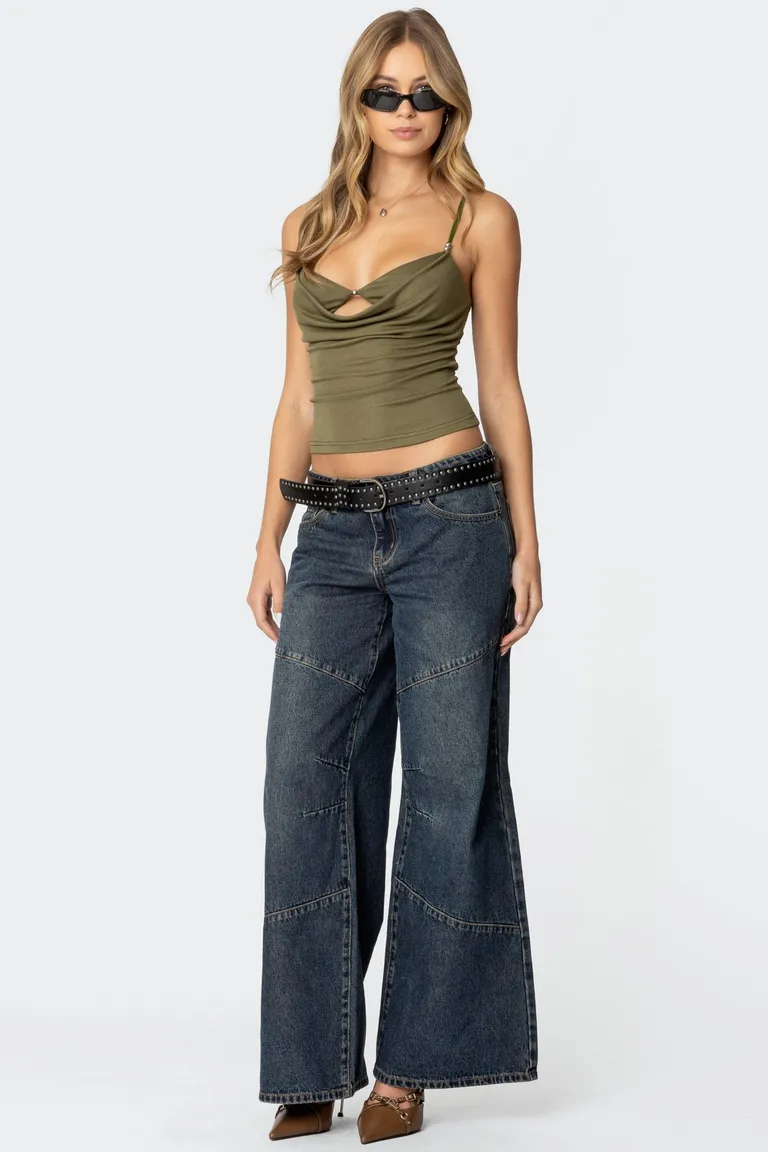 Jeans laney tiro bajo vintage de Edikted en Pantalones para argentina