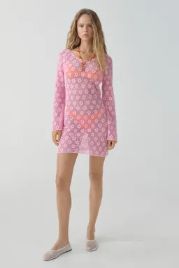 Vestido crochet flores de Mango en Vestidos para argentina