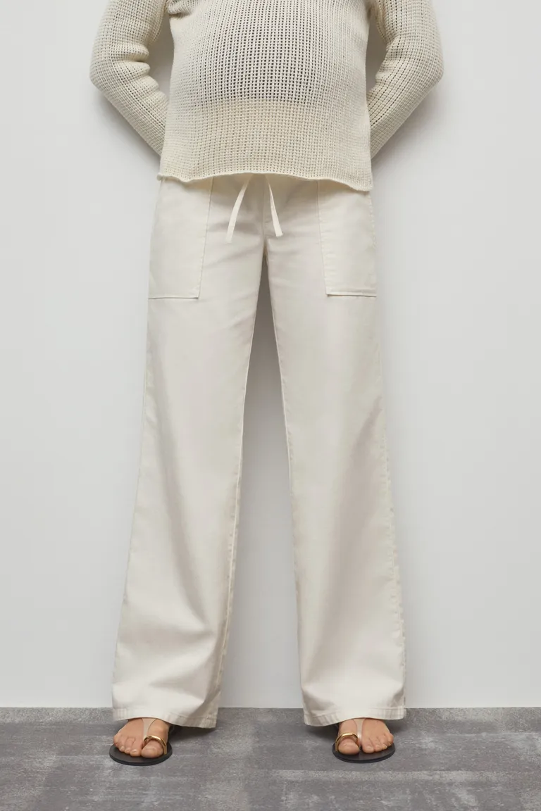 Pantalón algodón cordón ajustable de Mango en Pantalones para argentina