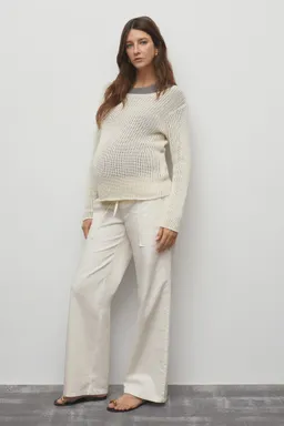 Pantalón algodón cordón ajustable de Mango en Pantalones para argentina