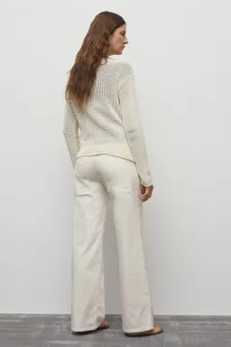Pantalón algodón cordón ajustable de Mango en Pantalones para argentina