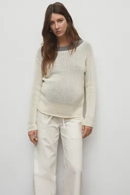 Pantalón algodón cordón ajustable de Mango en Pantalones para argentina