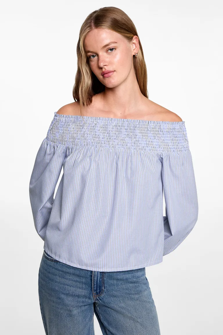Blusa con hombros descubiertos de Mango Teen en Blusas para argentina