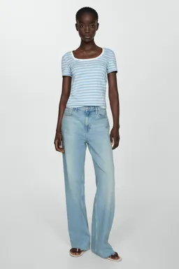 Camiseta estampada rayas de Mango en Remeras para argentina