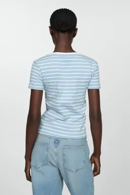 Camiseta estampada rayas de Mango en Remeras para argentina