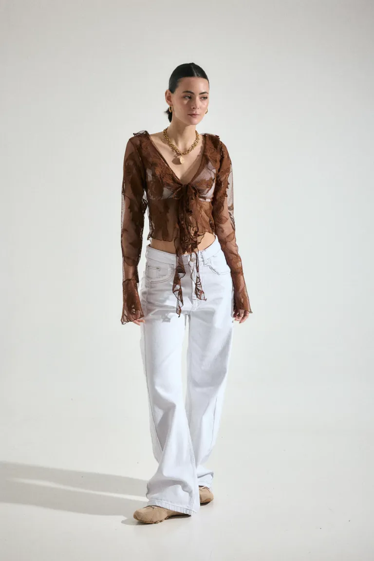 Blusa con Encaje de Audaz en Blusas para argentina