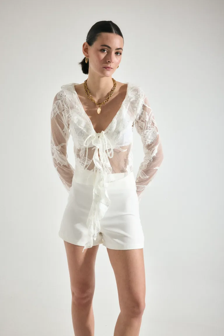 Blusa con Encaje de Audaz en Blusas para argentina