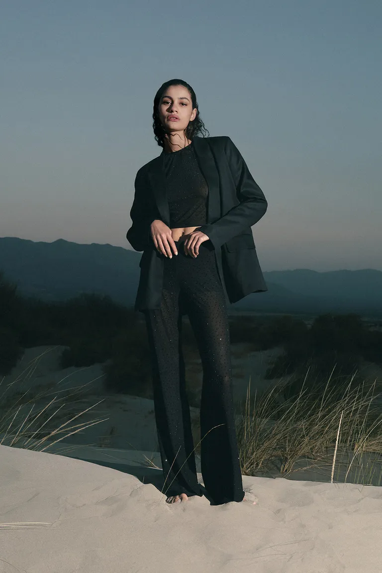 Pantalón de tul con destellos, pieza de alta moda para ocasiones especiales de Sweet en Pantalones para argentina