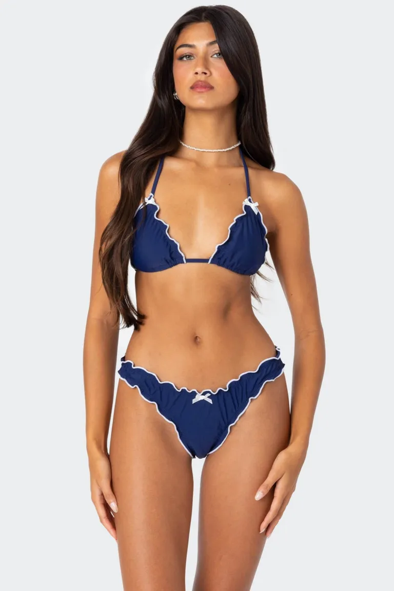 Top bikini con volantes de Edikted en Swimwear y Beachwear para argentina