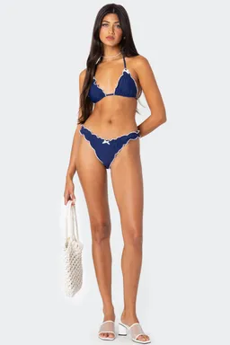 Top bikini con volantes de Edikted en Swimwear y Beachwear para argentina
