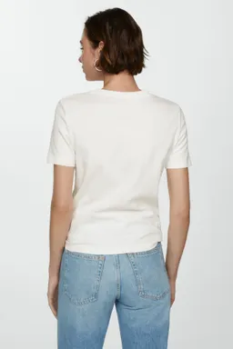 Remera algodón mensaje estampado de Mango en Remeras para argentina