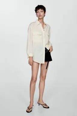 Camisa lyocell oversize de Mango en Camisas para argentina