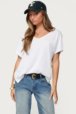 Remera oversized cuello sonora de Edikted en Remeras para argentina