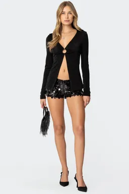 Micro short lentejuelas sephira de Edikted en Shorts para argentina