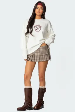 Mini falda pantalón plisada escocesa de Edikted en Faldas para argentina