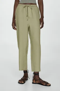 Pantalón lino de Mango en Pantalones para argentina