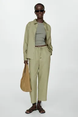 Pantalón lino de Mango en Pantalones para argentina