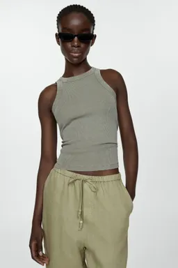 Pantalón lino de Mango en Pantalones para argentina