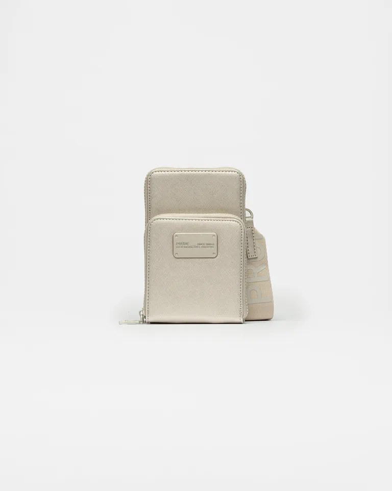 Bolso mini Penny en efecto cuero zaffiano con detalles alegres y diferenciales de Prüne en Bolsos y Carteras para argentina