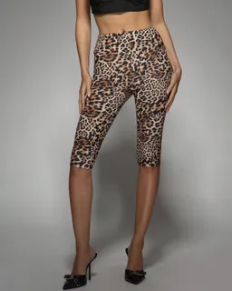 Shorts biker leopardo cintura alta de Missguided en Pantalones para argentina