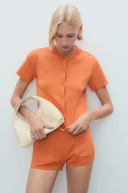 Cárdigan punto con bolsillos de Mango en Buzos y Sweaters para argentina