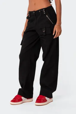 Pantalones cargo tiro bajo saphire de Edikted en Pantalones para argentina
