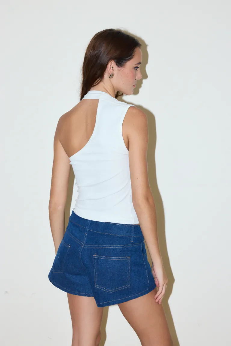 Shorts denim de cintura baja para un look casual y versátil de Audaz en Shorts para argentina