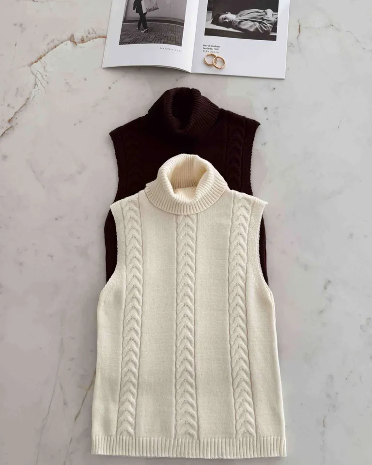 Chaleco de bremer polera marrón - Prenda clásica y versátil para el guardarropa de la mujer de Hesed en Chalecos para argentina