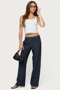 Pantalón ayve ojal cintura de Edikted en Pantalones para argentina