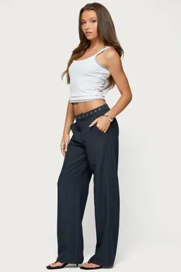 Pantalón ayve ojal cintura de Edikted en Pantalones para argentina