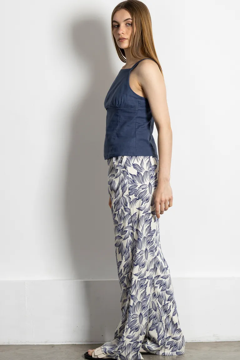 Pantalón estampado de corte holgado con cintura ajustable para mujer de Kill en Pantalones para argentina