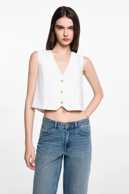 Jeans rectos tiro medio de Mango Teen en Pantalones para argentina