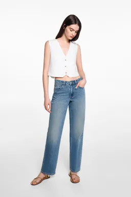 Jeans rectos tiro medio de Mango Teen en Pantalones para argentina